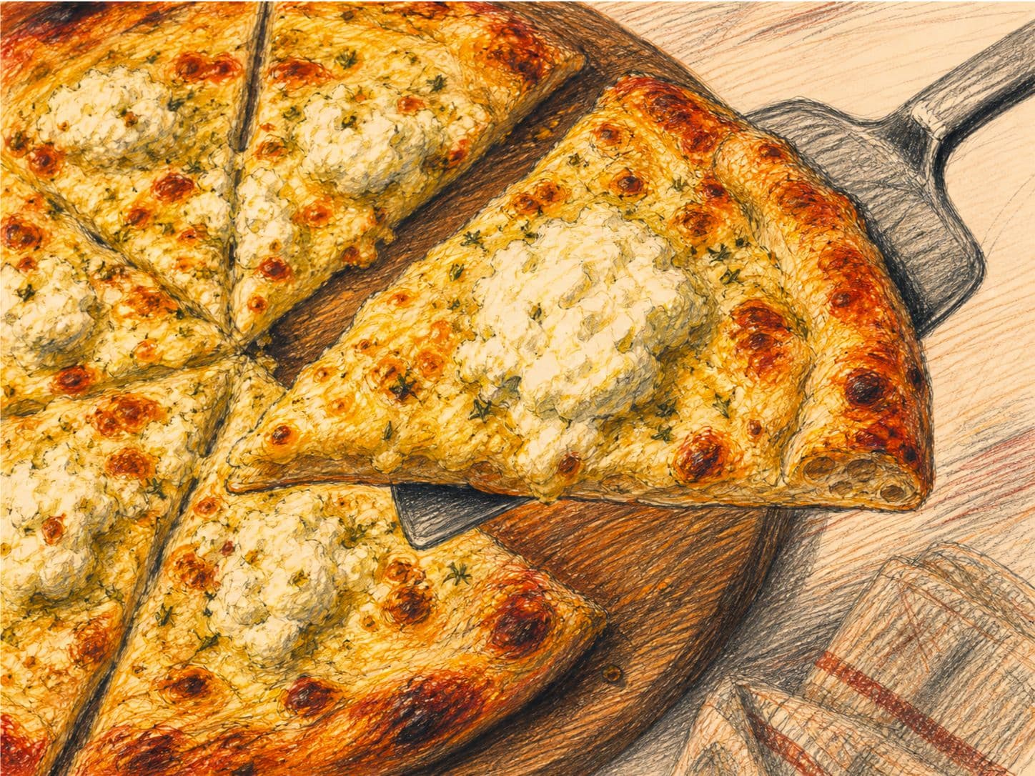 Dairy-Free White Pizza with Ricotta