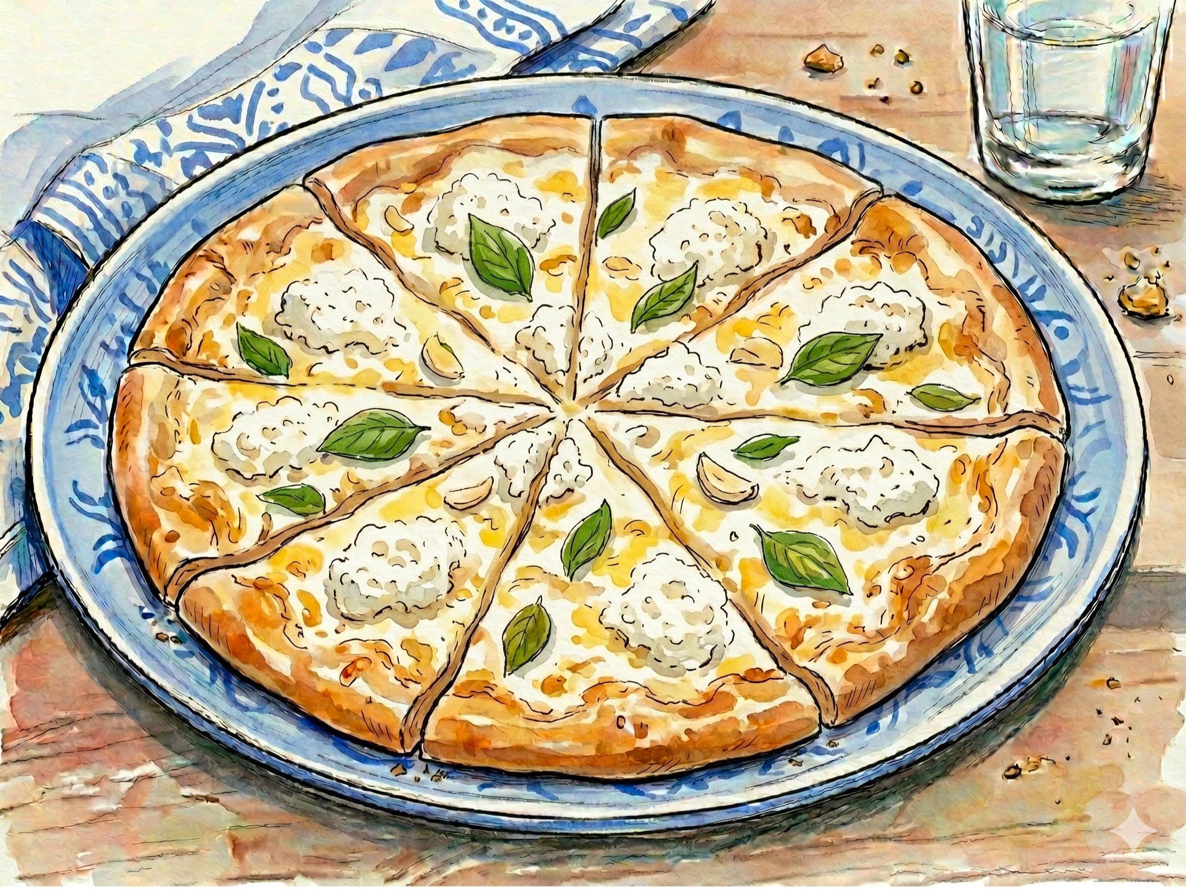 Dairy-Free White Pizza with Ricotta