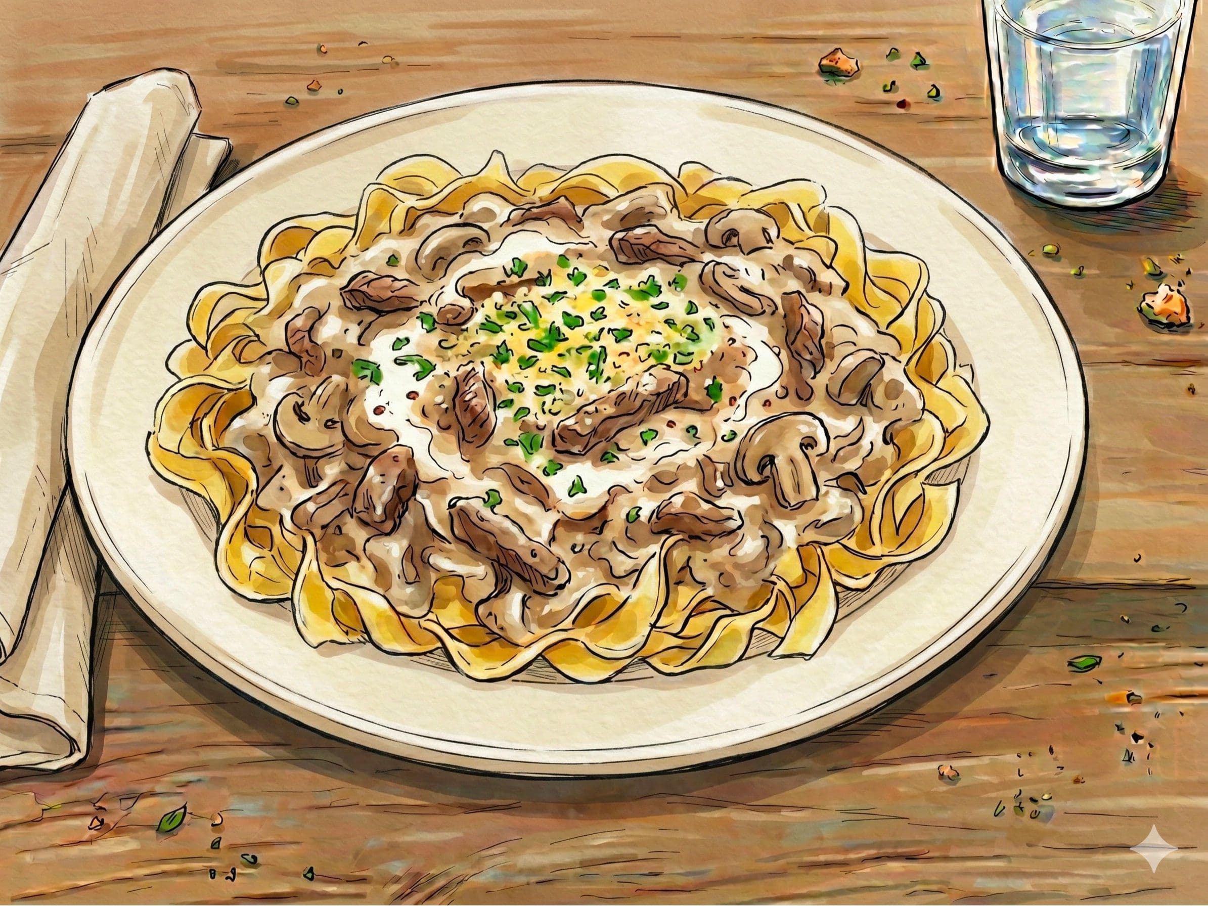 Dairy-Free Beef Stroganoff