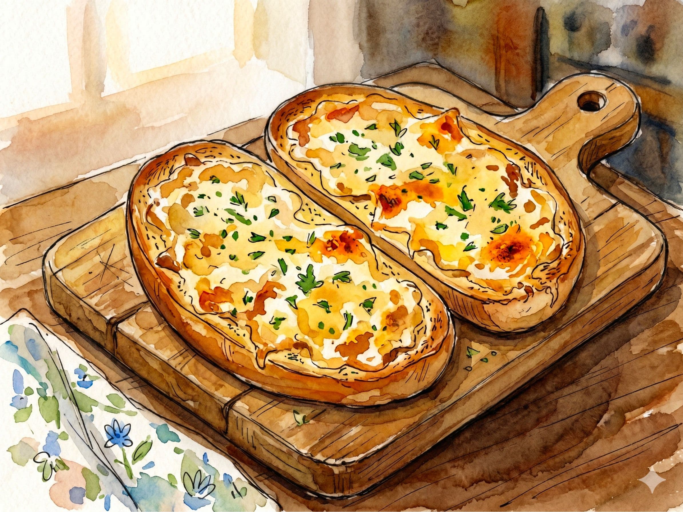 Dairy-Free Cheesy Garlic Bread