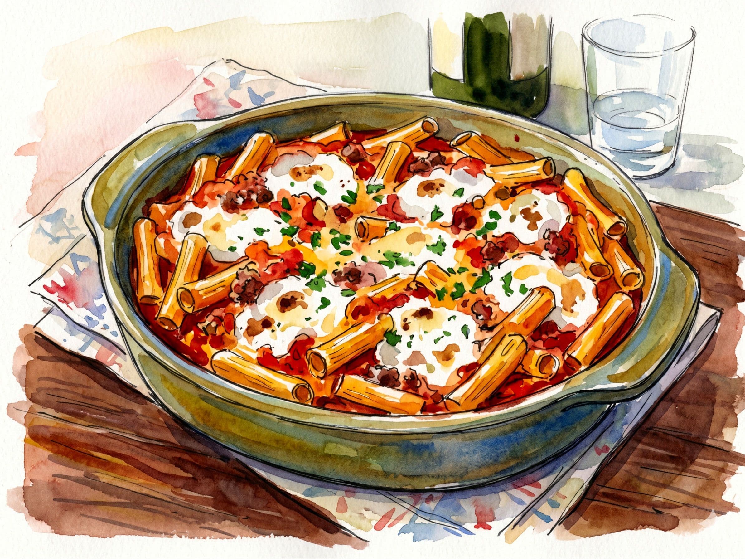 Dairy-Free Baked Ziti with Ricotta