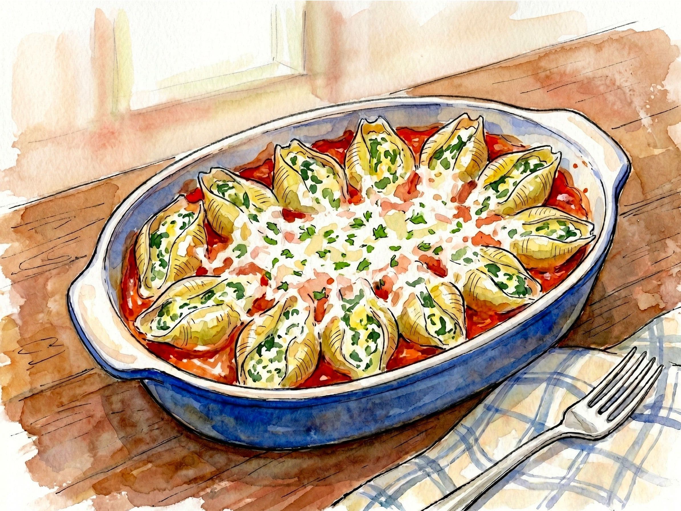 Dairy-Free Stuffed Shells with Ricotta