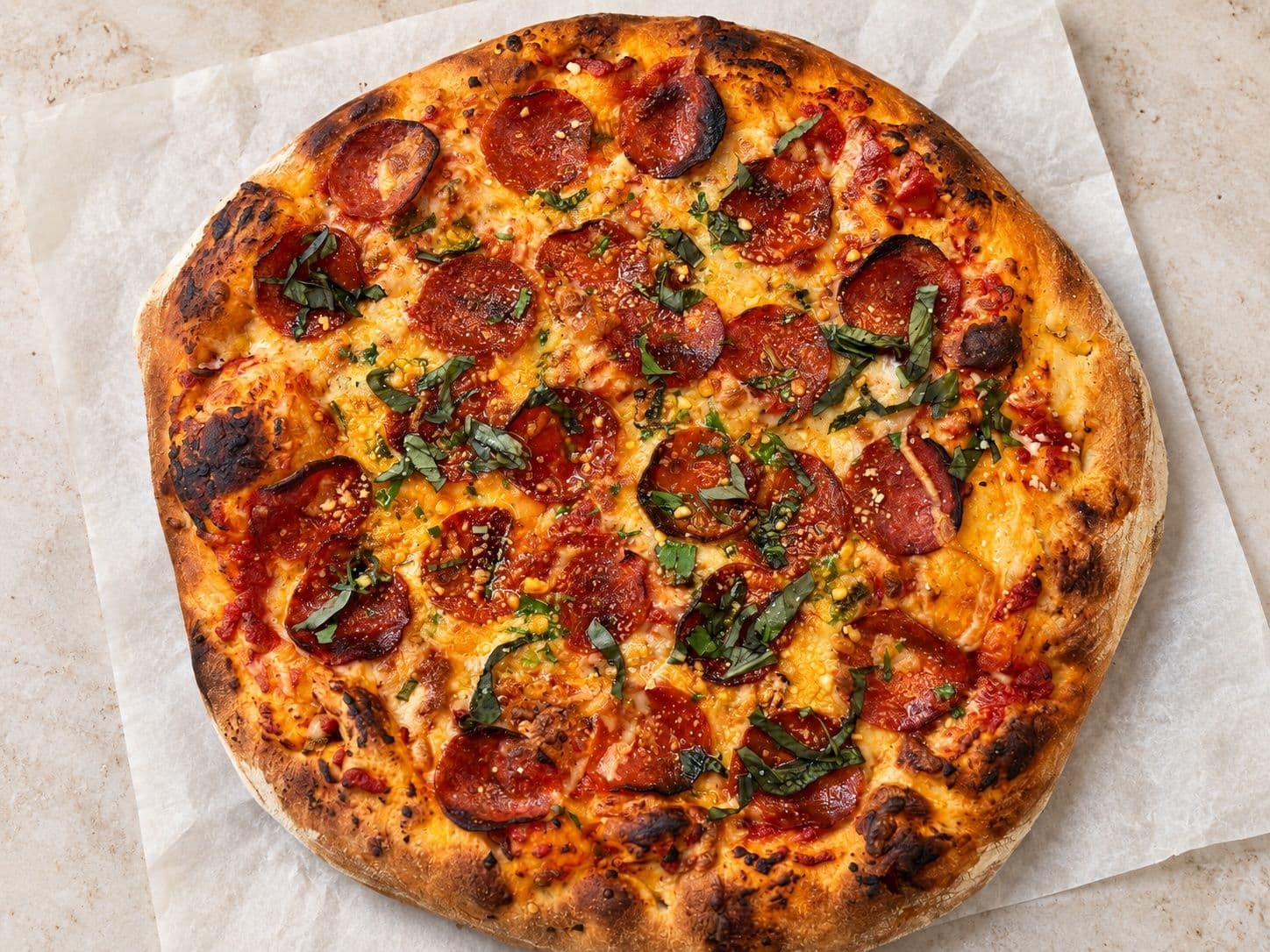 Dairy-Free Pepperoni Pizza